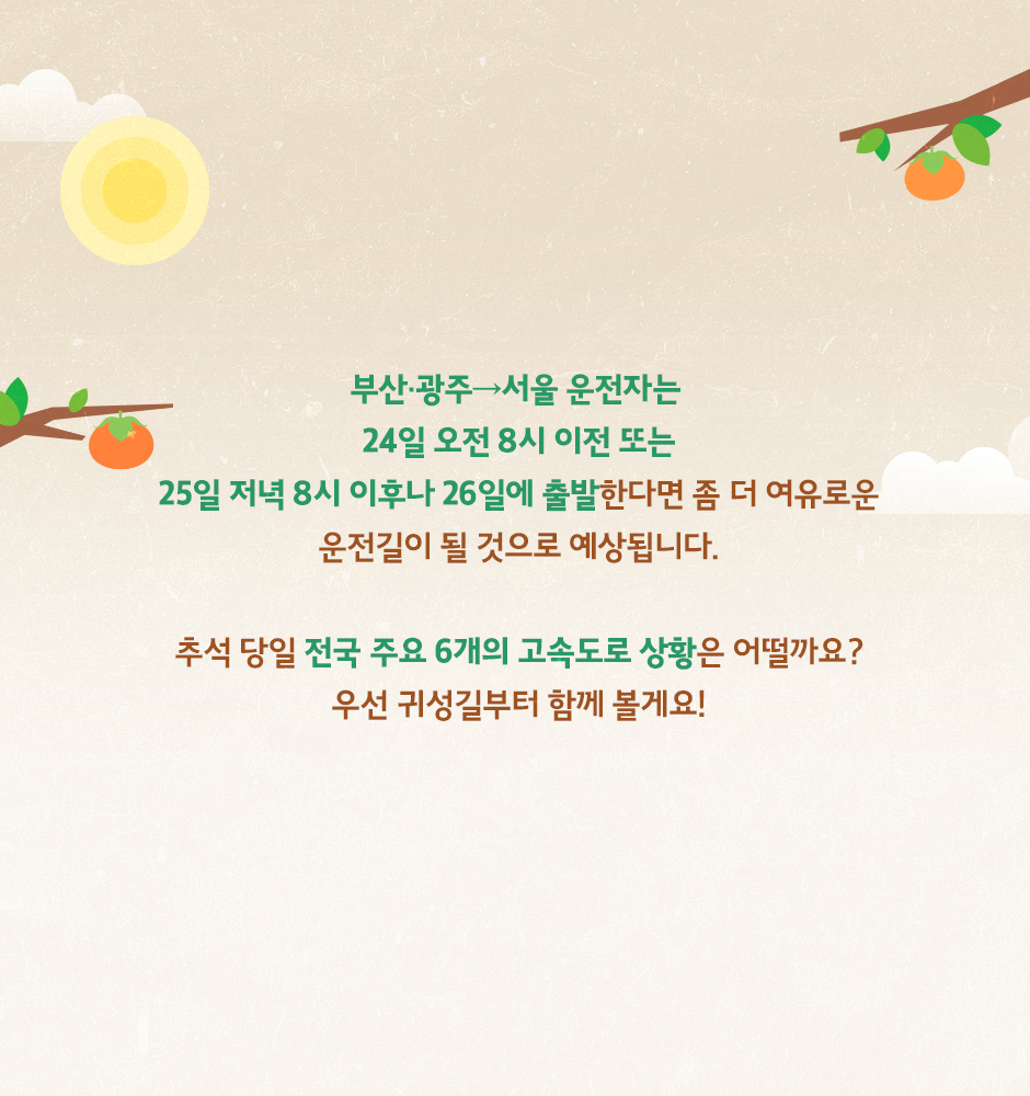 T맵 추석연휴 고속도로 교통 정보
